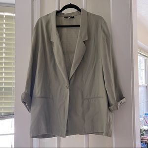 Olive green oversized blazer